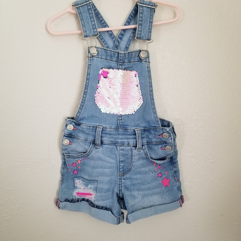 Jordache girls overalls shorts size 4-5